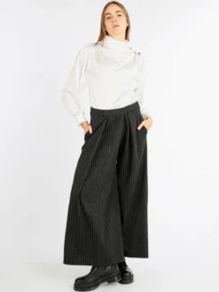 Moda Fashion Blusa in simil seta da donna