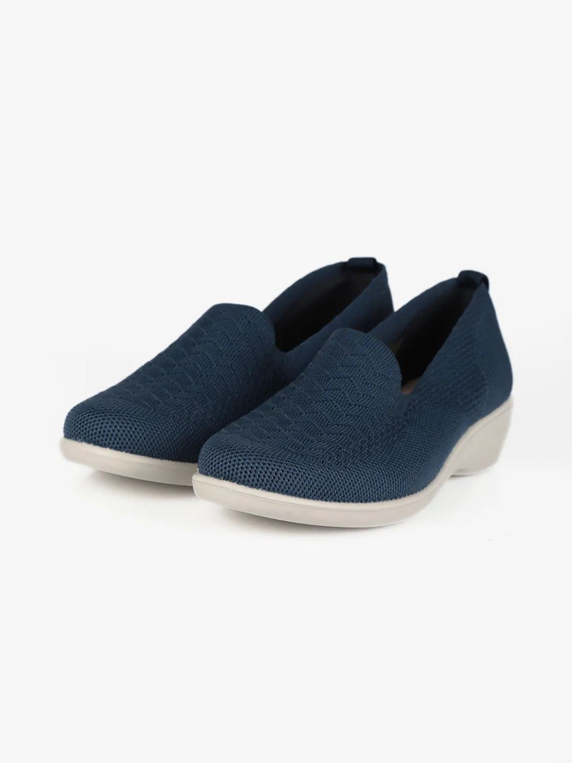 Moenia Ballerine in tessuto con zeppa