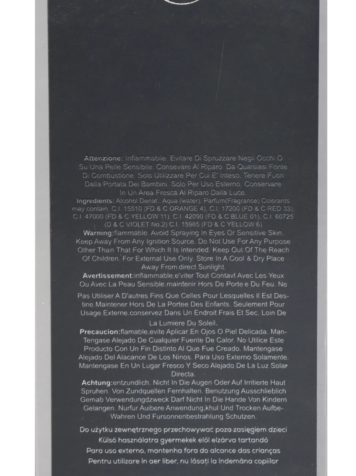 Montage Brands 100 ml AQUARIUS BLACK profumo uomo