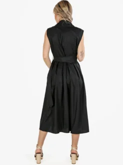 Monte Cervino Abito da donna smanicato stile trench in misto cotone