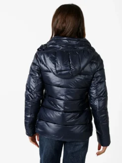 Monte Cervino Giubbotto donna con cappuccio e zip - blu scuro