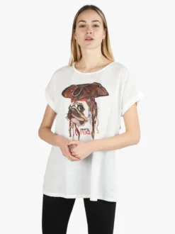 Monte Cervino Maxi t-shirt donna con stampa disegno