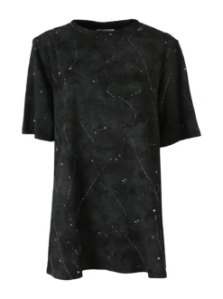Monte Cervino Maxi t-shirt donna oversize in cotone - nero