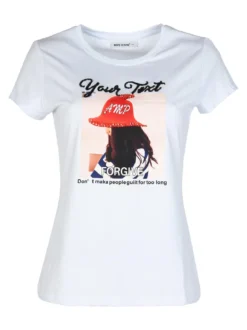 Monte Cervino T-shirt donna con disegno e perline
