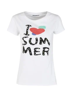 Monte Cervino T-shirt donna con stampa e strass