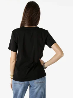 Monte Cervino T-shirt girocollo da donna in cotone con stampe - bianco