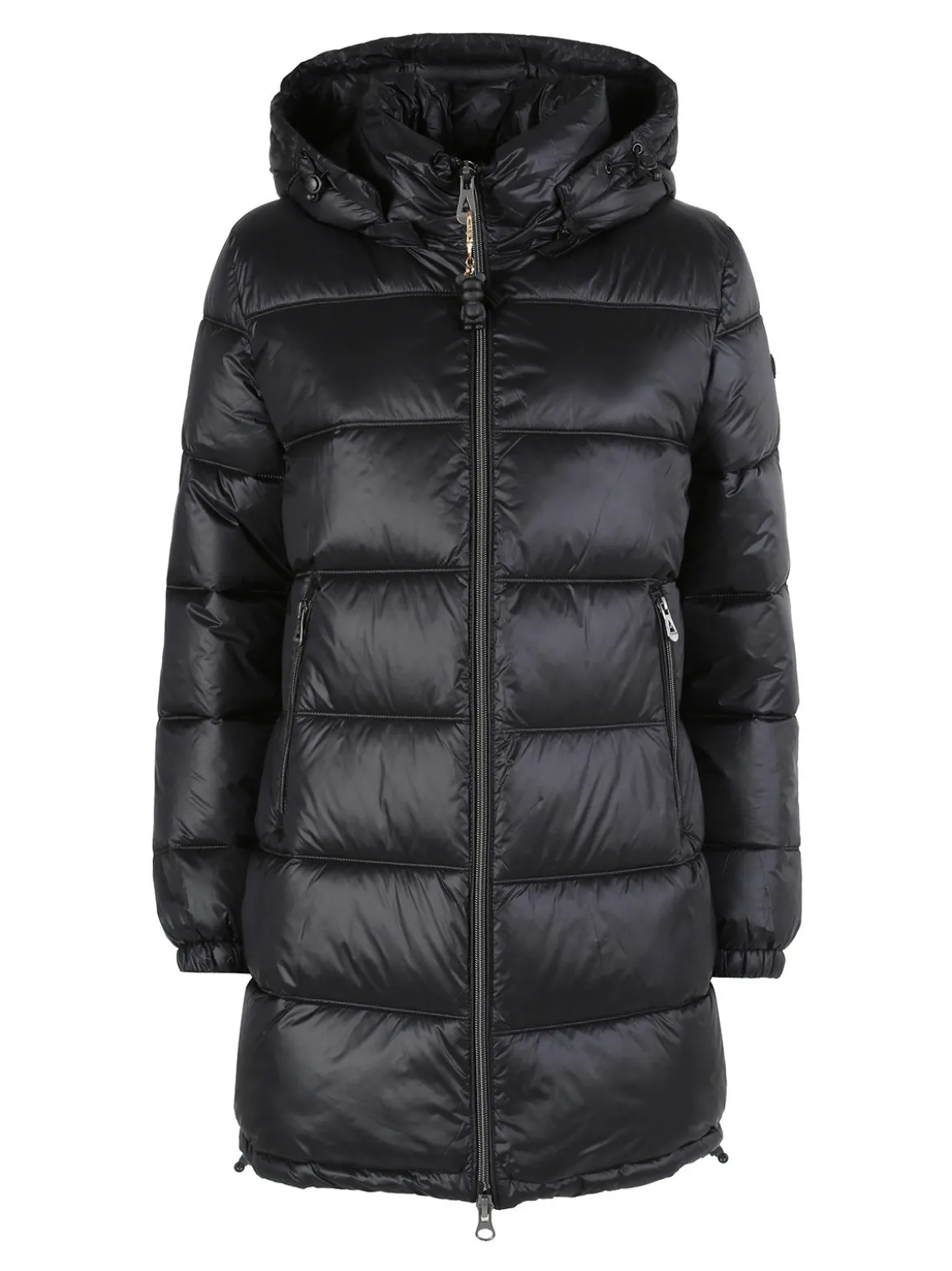 Mont Rose Giubbotto donna imbottito con cappuccio e zip - nero
