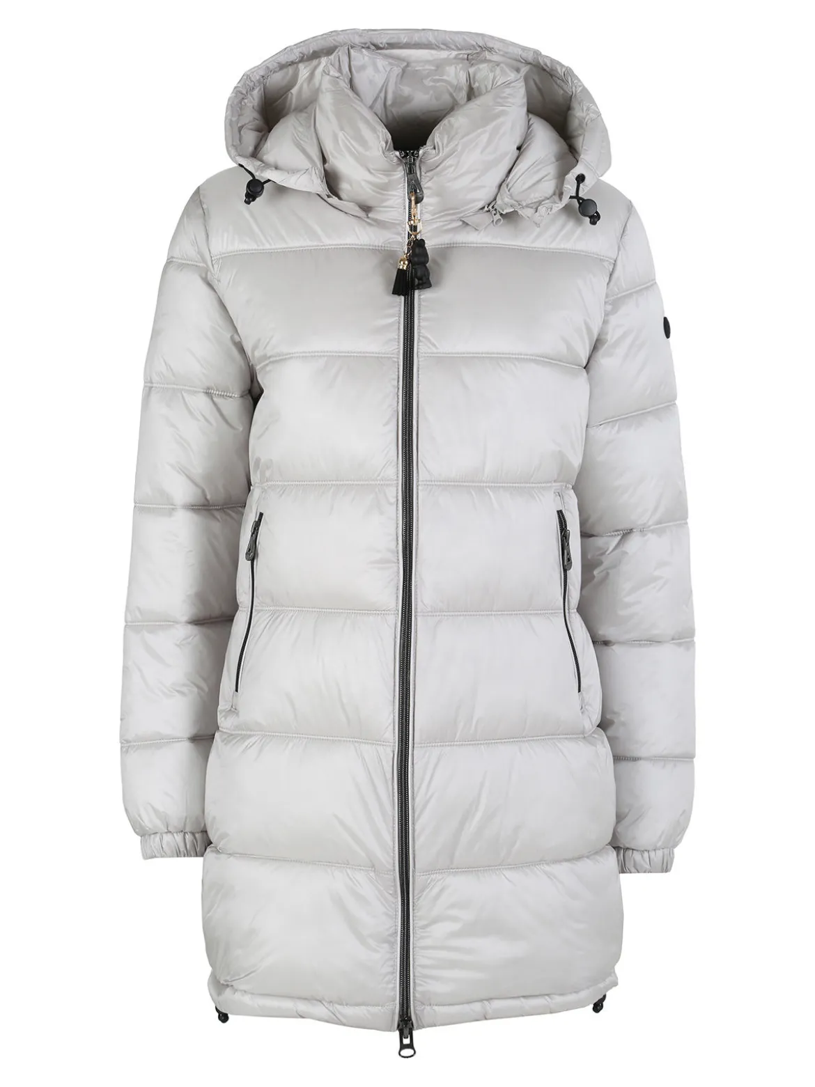 Mont Rose Giubbotto donna imbottito con cappuccio e zip - perla