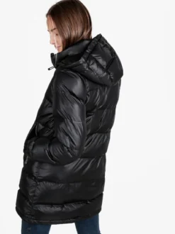 Mont Rose Giubbotto lungo da donna imbottito con cappuccio e zip