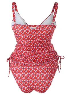 Moorea Beach Tankini donna con coppe imbottite senza ferretto e slip - rosso