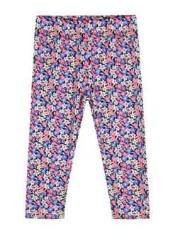 Mouset Completo da bambina con t-shirt e leggings fiorati a 3/4