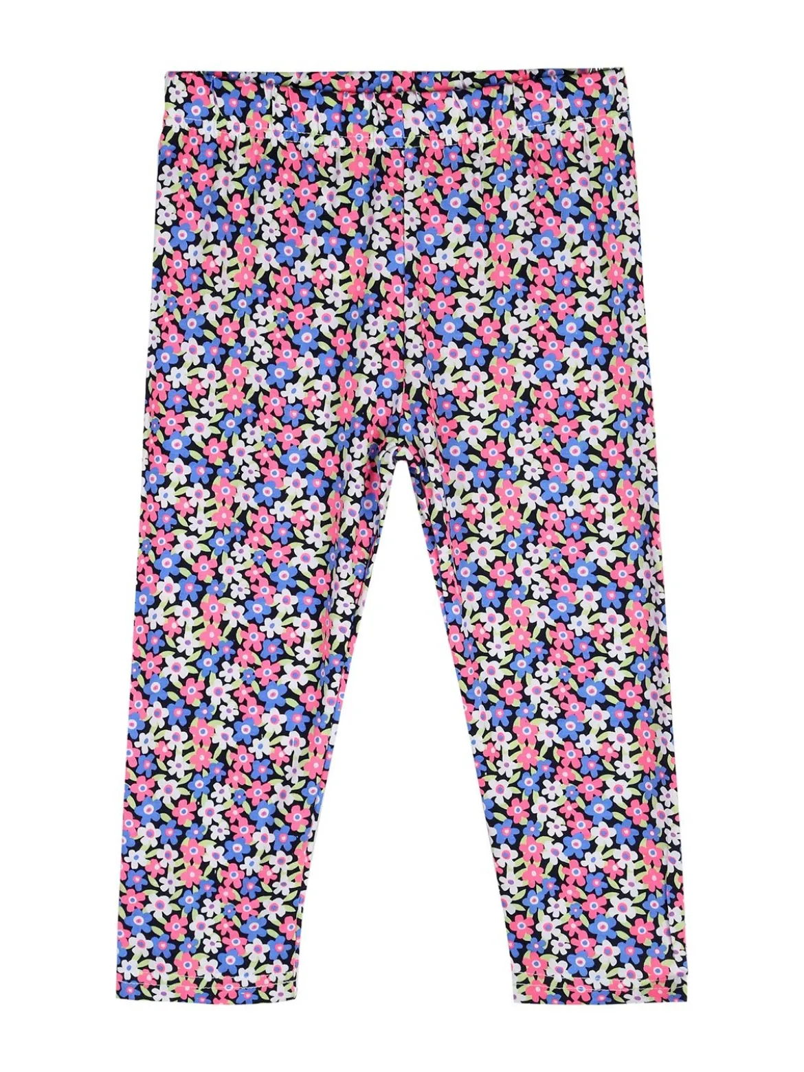 Mouset Completo da bambina con t-shirt e leggings fiorati a 3/4