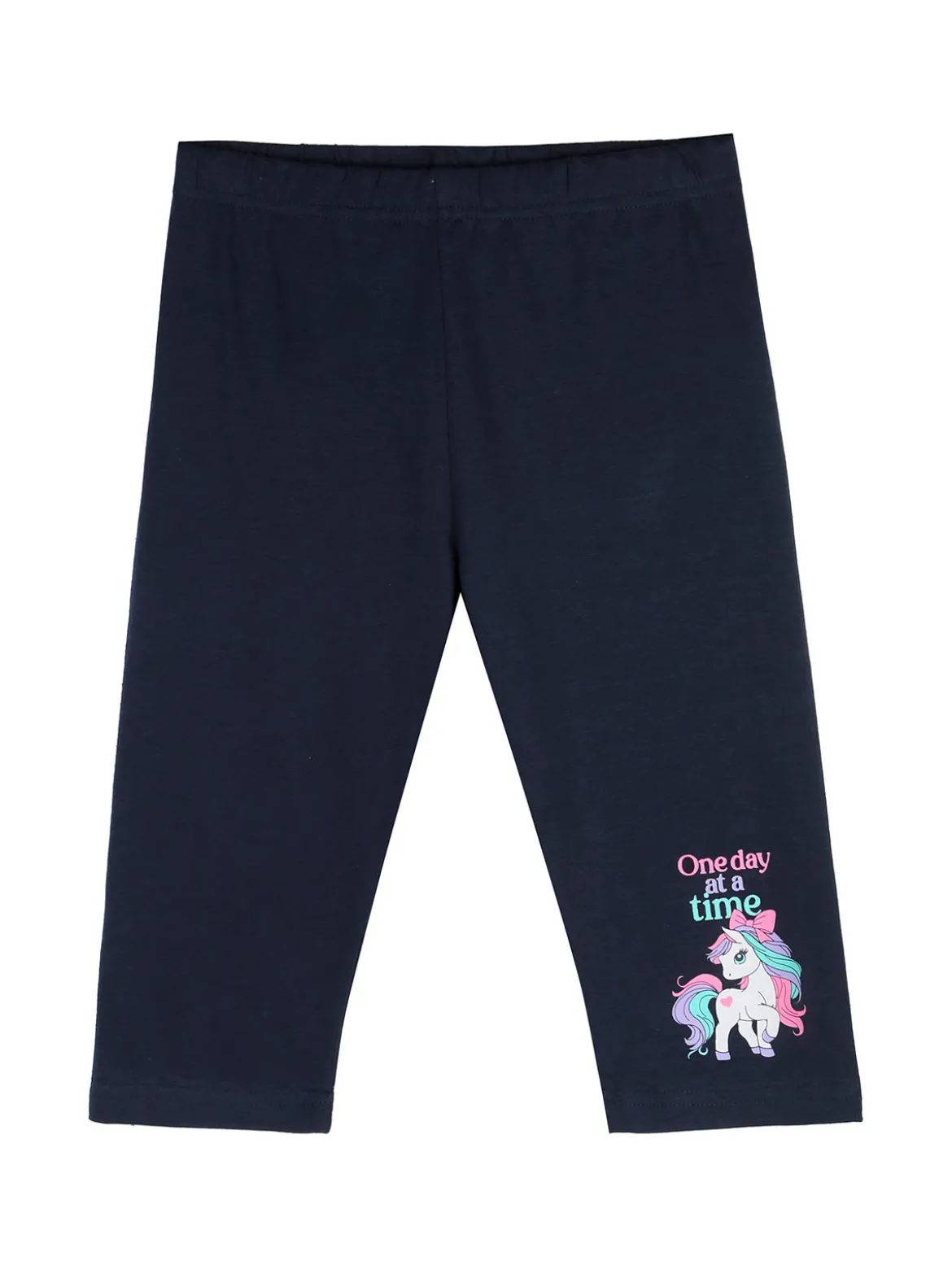 Mouset Completo da bambina con t-shirt unicorno e leggings a 3/4