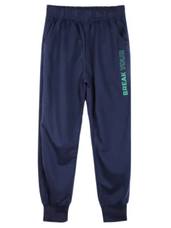 Mouset Completo 3 pezzi da bambino con cappuccio e zip - blu