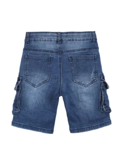 Mr Jek Bermuda in jeans da bambino con tasconi laterali