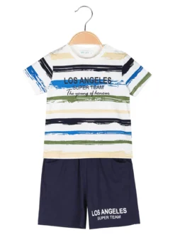 Mr Jek Completo corto da bambino 2 pezzi con t-shirt e bermuda