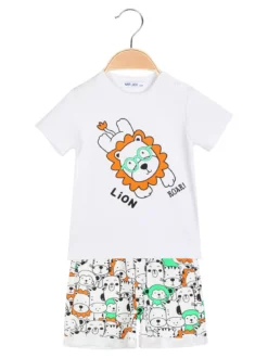 Mr Jek Completo corto da neonato 2 pezzi in cotone