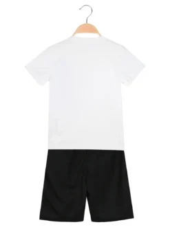Mr Jek Completo corto da ragazzo con t-shirt e bermuda - bianco