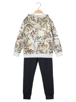 Mr Jek Completo da bambino 3 pezzi con cappuccio e zip