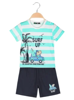Mr Jek Completo da neonato 2 pezzi con t-shirt e bermuda