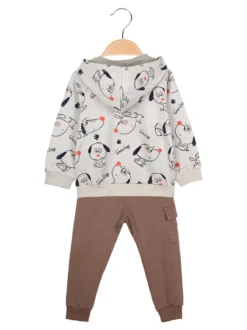 Mr Jek Completo da neonato 3 pezzi - fango