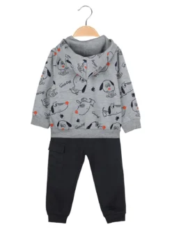 Mr Jek Completo da neonato 3 pezzi - grigio