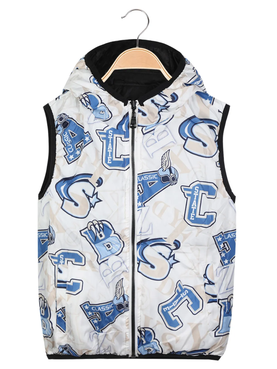 Mr Jek Gilet trapuntato da bambino reversibile