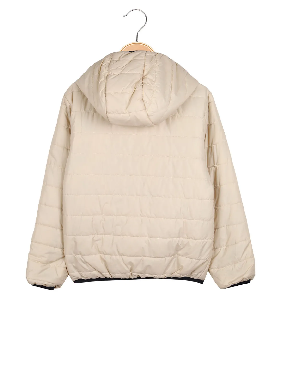 Mr Jek Giubbino 100 grammi da ragazzo reversibile con cappuccio e zip - beige