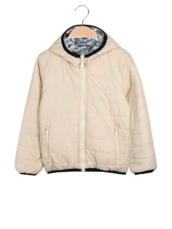 Mr Jek Giubbino 100 grammi da ragazzo reversibile con cappuccio e zip - beige