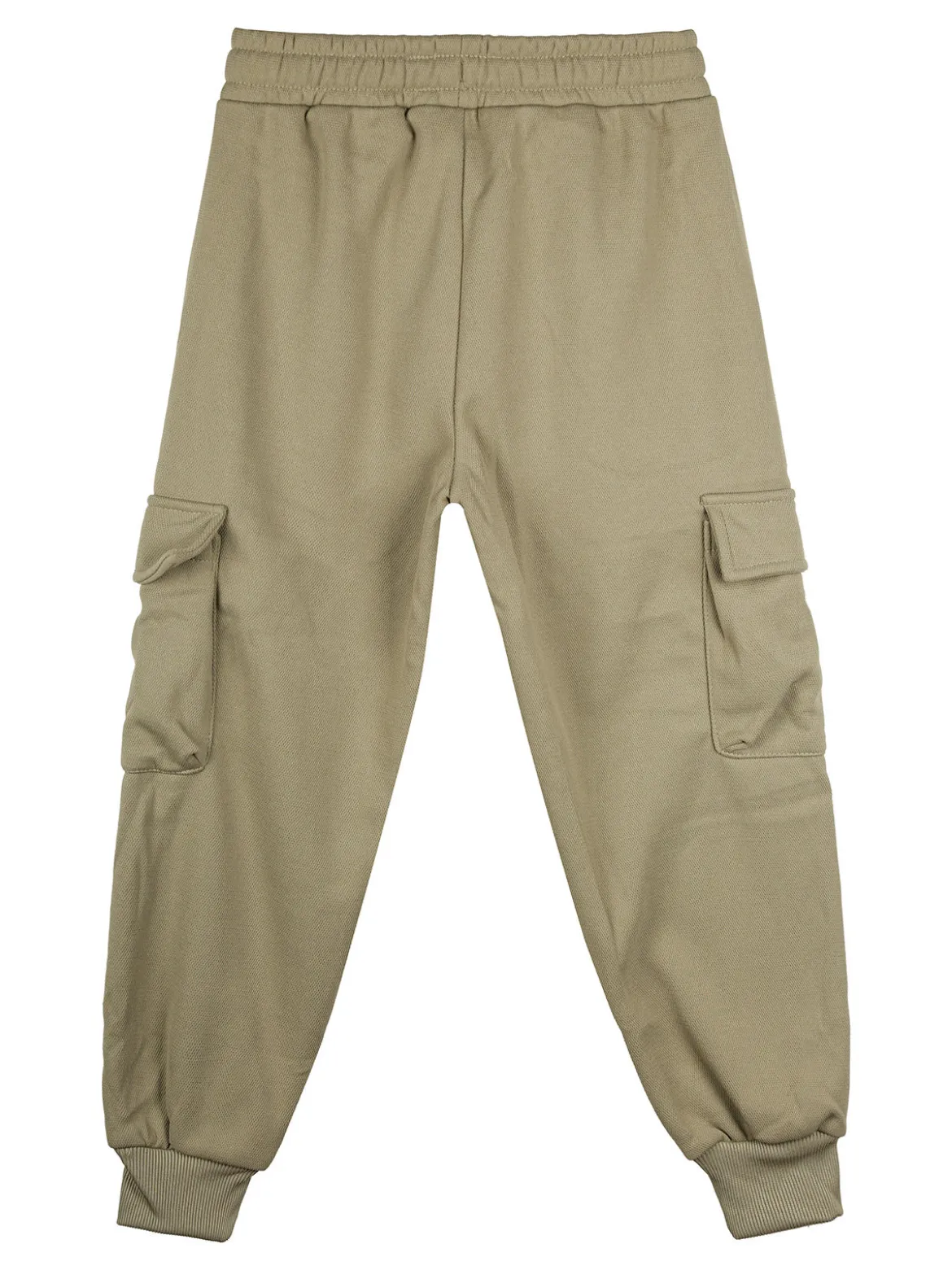 Mr Jek Pantaloni cargo da bambino con coulisse e catena decorativa - oliva