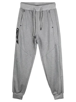 Mr Jek Pantaloni da ragazzo con coulisse e polsini - grigio