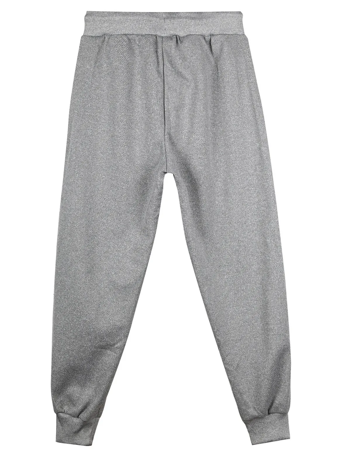 Mr Jek Pantaloni da ragazzo con coulisse e polsini - grigio