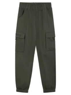Mr Jek Pantaloni sportivi da bambino con tasconi e polsini