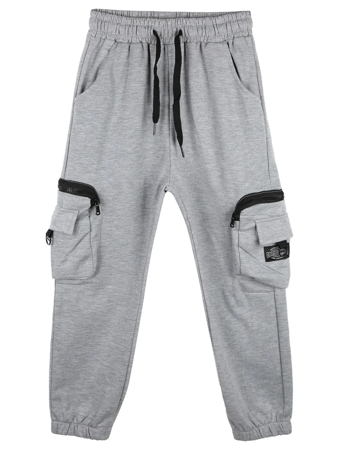 Mr Jek Pantaloni tuta da bambino con tasconi laterali e polsini