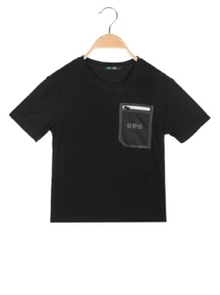 Mr Jek T-shirt da bambino con taschino a rete