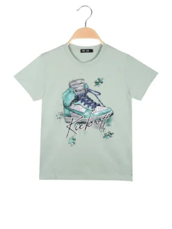 Mr Jek T-shirt da bambino in cotone con stampa