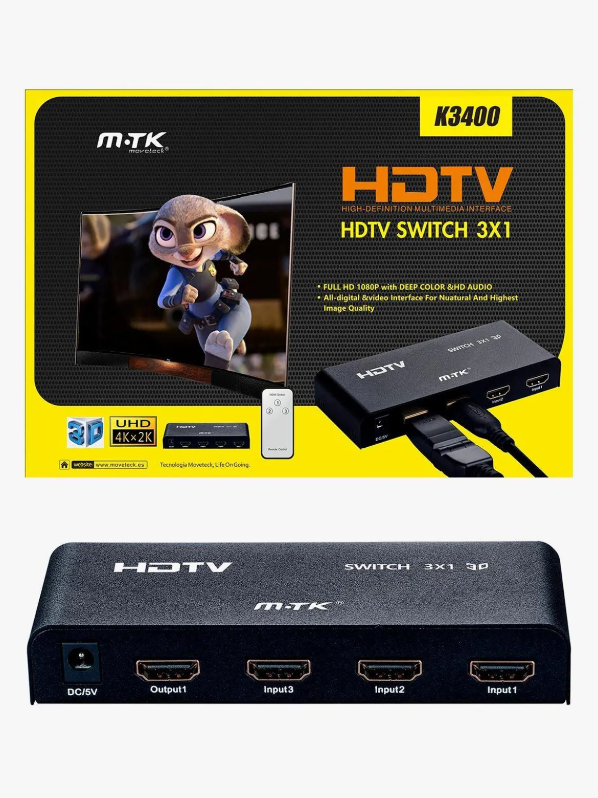 M.Tk Switch hdtv 3X1