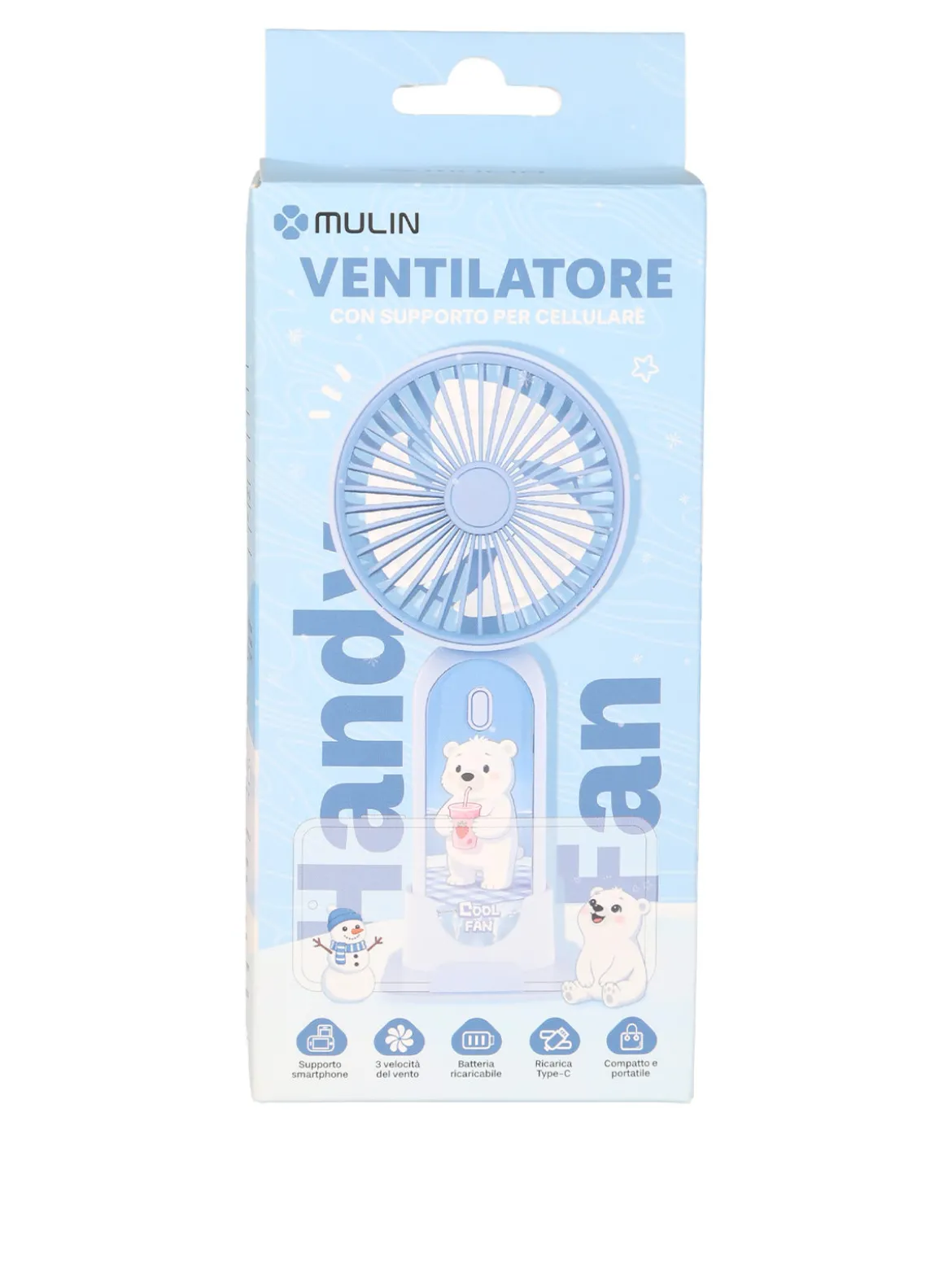 Mulin Ventilatore con supporto per cellulare - verde