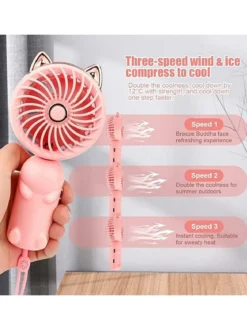 Mulin Ventilatore pieghevole - rosa