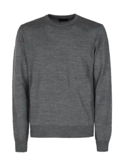 Mv Pullover da uomo misto lana girocollo