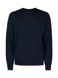 Mv Pullover da uomo misto lana girocollo