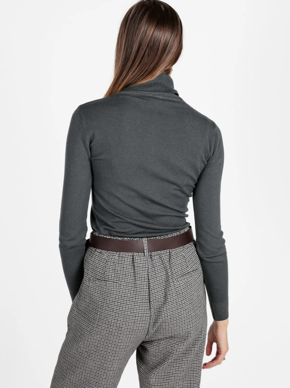 Naiife Maglia dolcevita da donna tinta unita