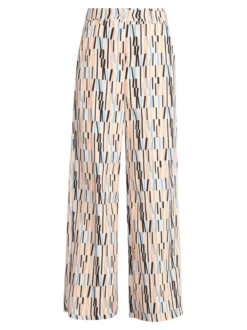 Naiife Pantaloni eleganti con stampa donna