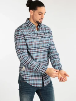 Napapijri Camicia a quadri da uomo in cotone