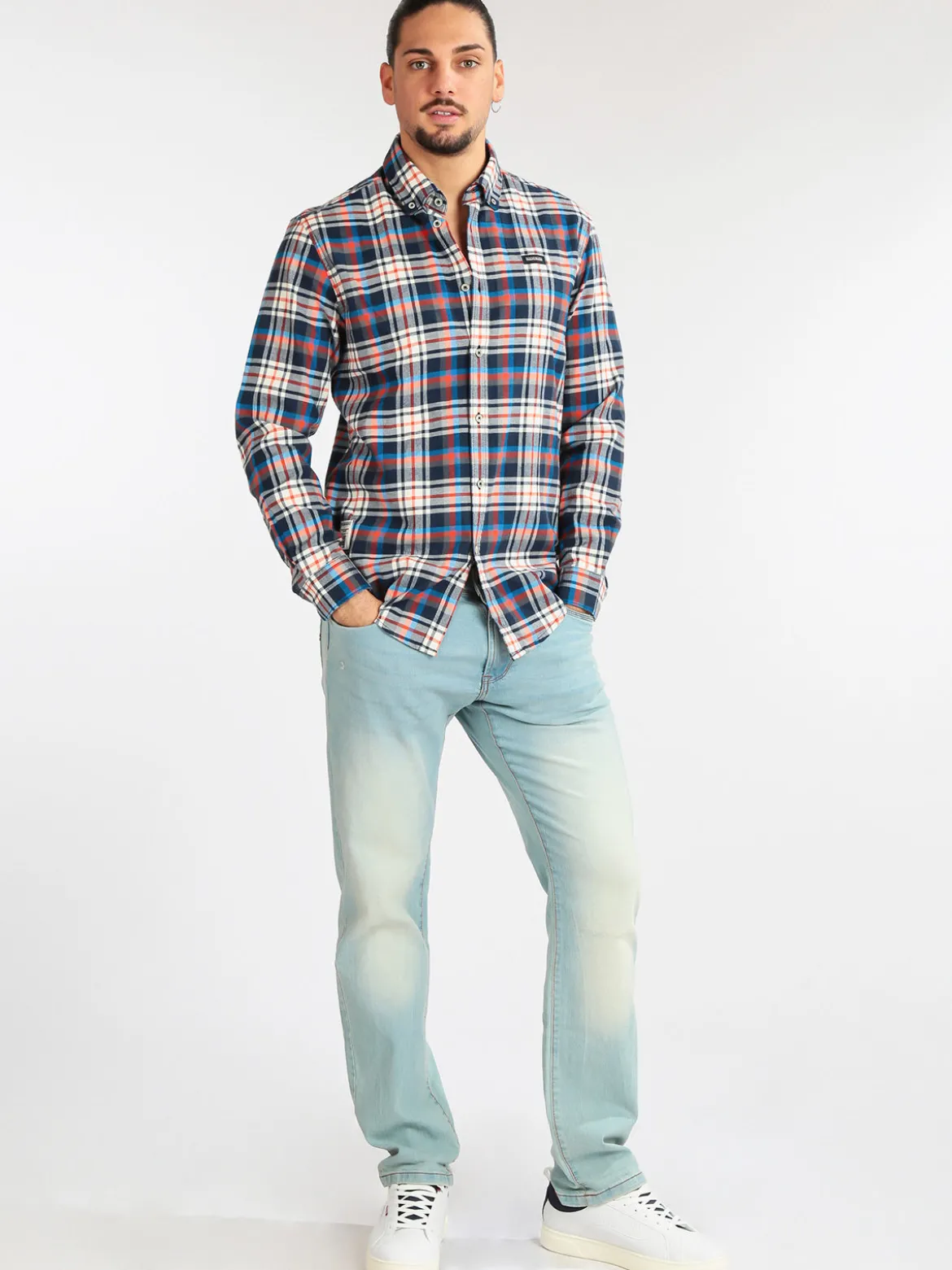 Napapijri Camicia a quadri da uomo in cotone