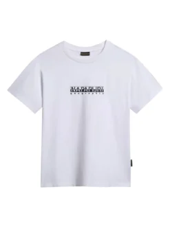 Napapijri S BOX W SS T-shirt donna manica corta con scritta