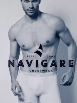 Navigare Boxer da uomo in cotone bielastico