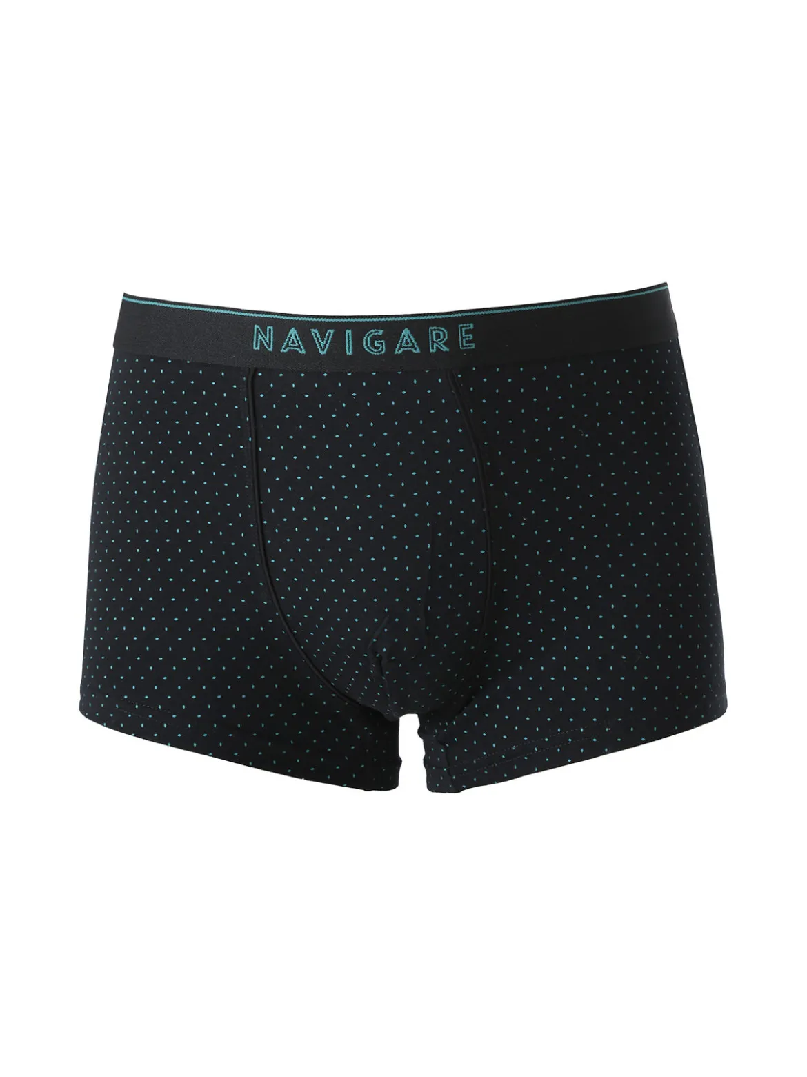 Navigare Boxer da uomo in cotone con stampe - nero
