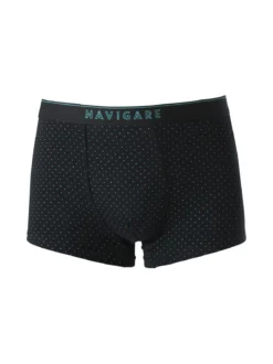 Navigare Boxer da uomo in cotone con stampe - nero