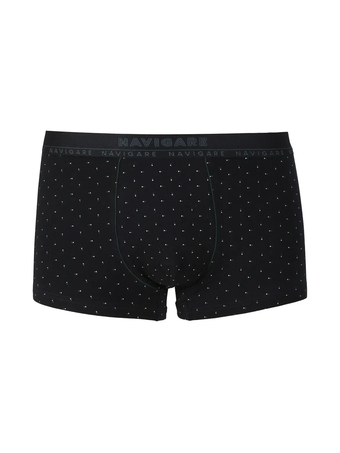 Navigare Boxer uomo in cotone con stampe - nero